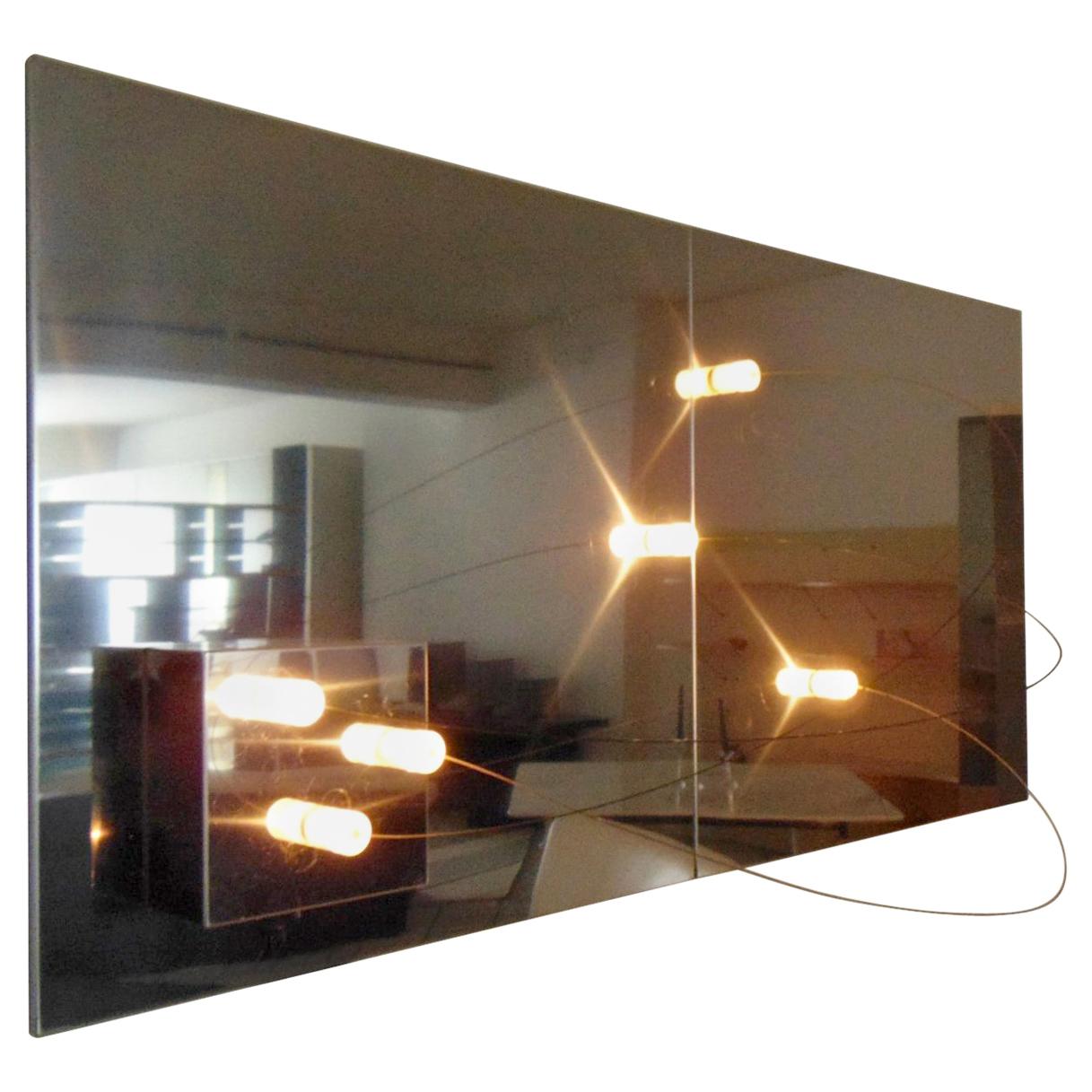 1972 A.R.D.I.T.I. Wandleuchte Verchromter Stahl und bewegliche Lights für Sormani, Italien (Space Age) im Angebot