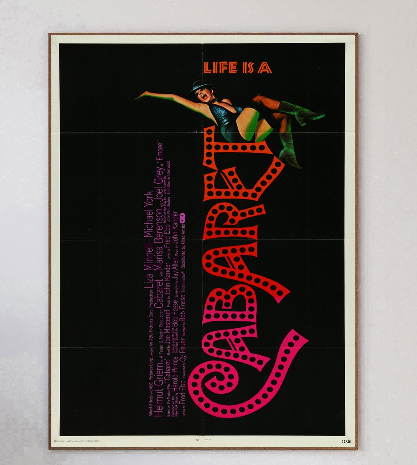 Cabaret, Original-Vintage-Poster, 1972 (Ende des 20. Jahrhunderts) im Angebot