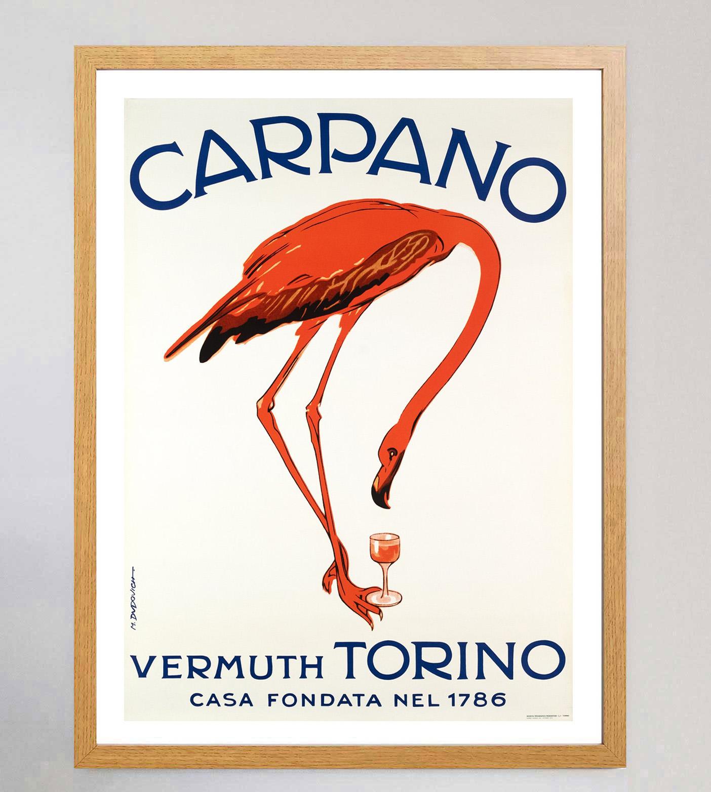 Original-Vintage-Poster, Carpano Vermouth, 1972 (Italienisch) im Angebot
