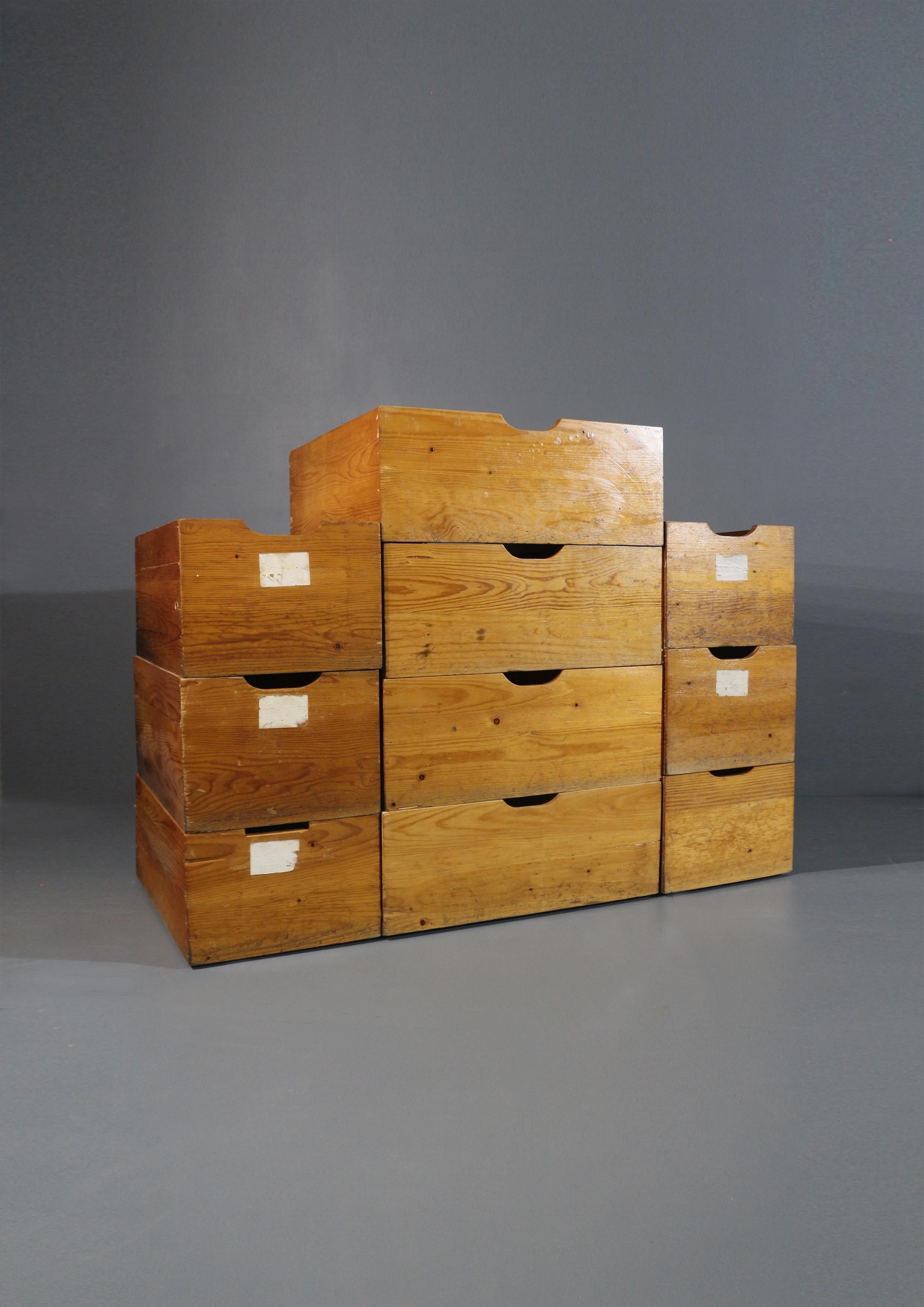 French 1972. Charlotte Perriand Storages Boxes For Sale