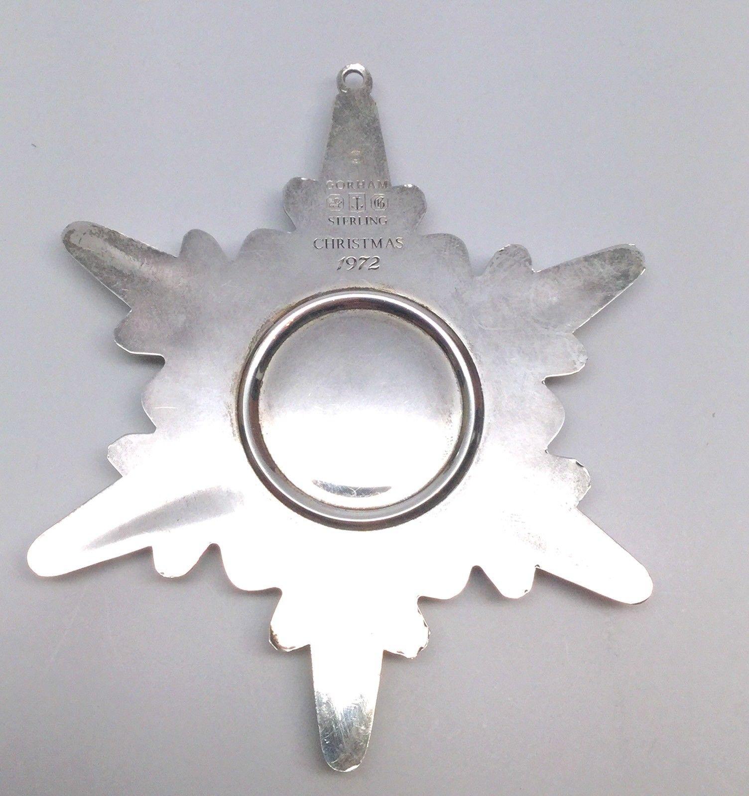 gorham sterling snowflake 1972