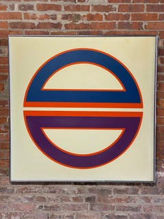 1972 Greg Copeland Hard Edge Abstract Screen Print