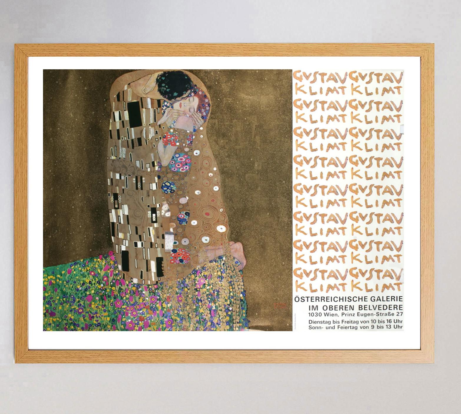 1972 Gustav Klimt -  Österreichische Galerie - Wien Original Vintage Poster im Zustand „Gut“ im Angebot in Winchester, GB