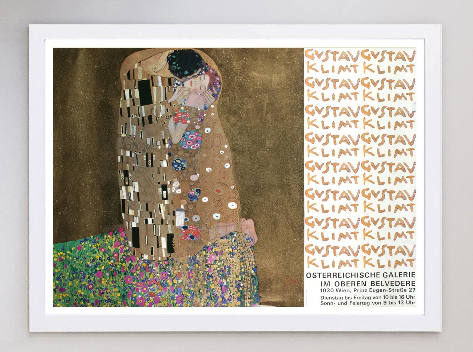 1972 Gustav Klimt -  Österreichische Galerie - Wien Original Vintage Poster (Ende des 20. Jahrhunderts) im Angebot
