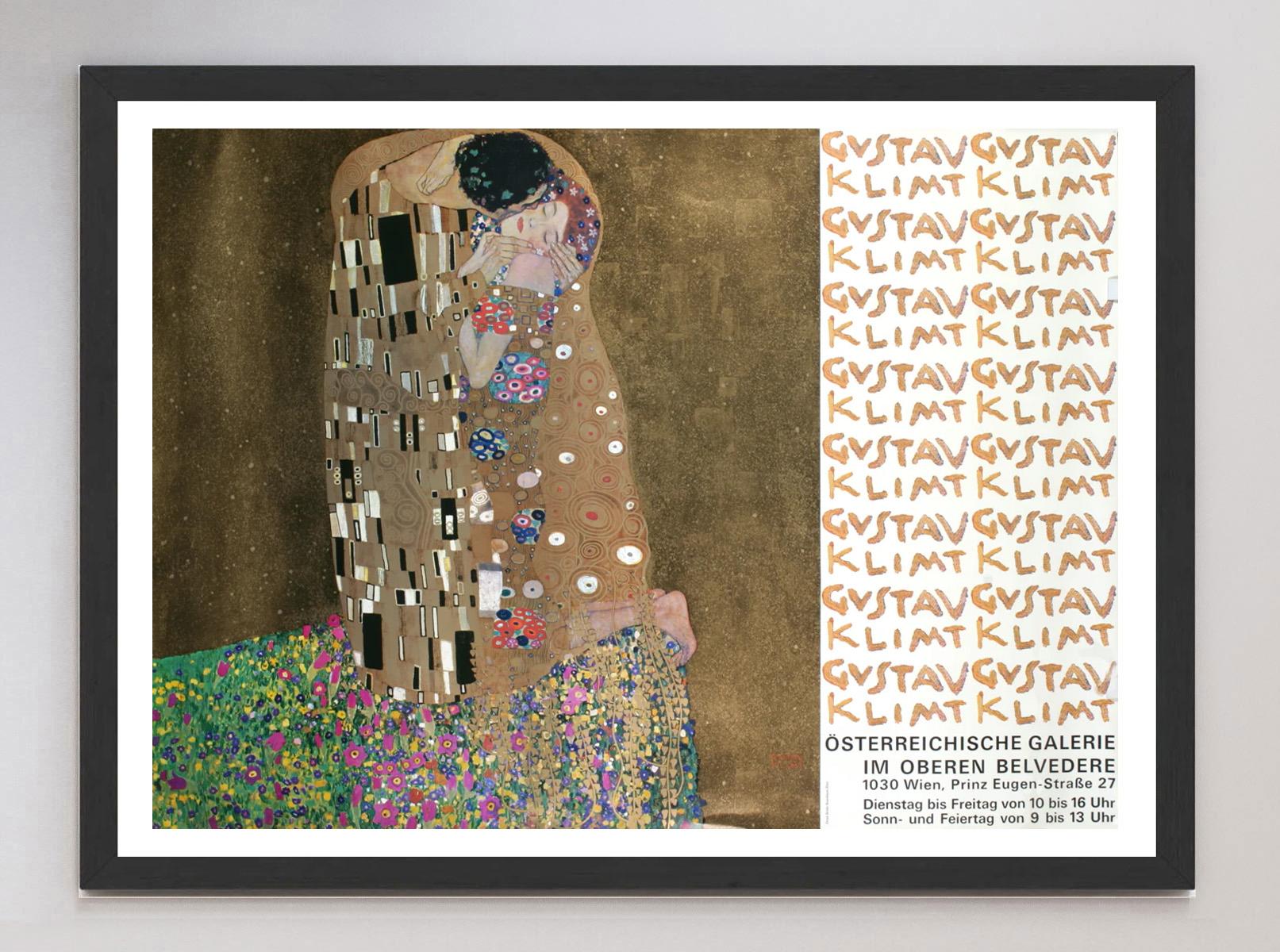 1972 Gustav Klimt -  Österreichische Galerie - Wien Original Vintage Poster (Papier) im Angebot