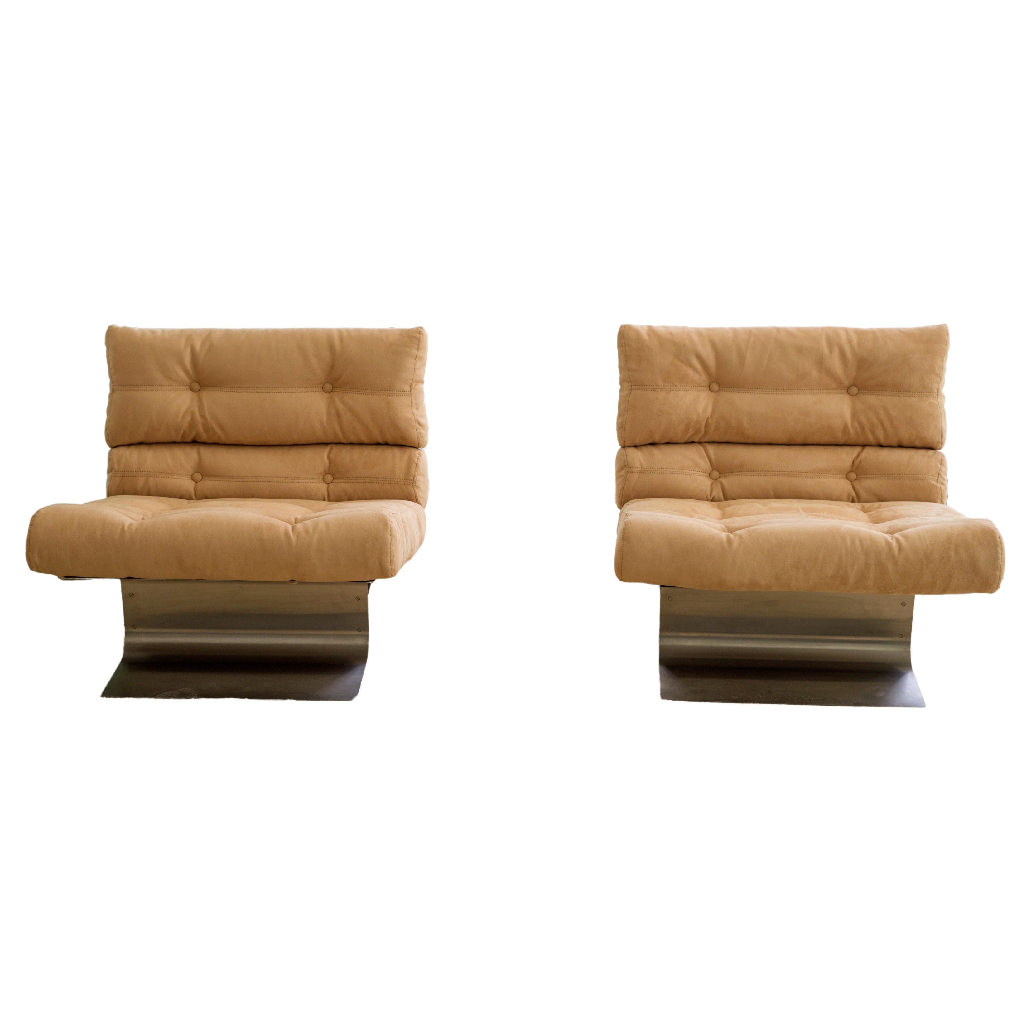 1972 'Kappa' Pair of Armchairs by François Monnet