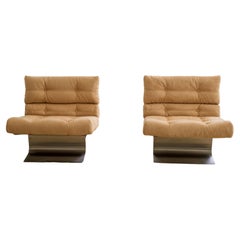 Vintage 1972 'Kappa' Pair of Armchairs by François Monnet