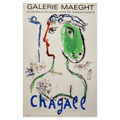 1972 Marc Chagall „l'Artiste Phenix“ für die Galerie Maeght gedruckt von Mourlot