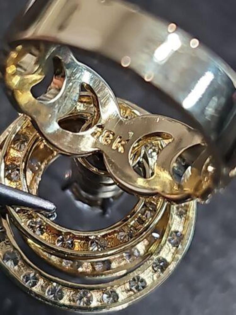 1972 Norman Teufel 3/4ct Diamant Spinner-Ring 18k Gelbgold Gr. 6,5 7