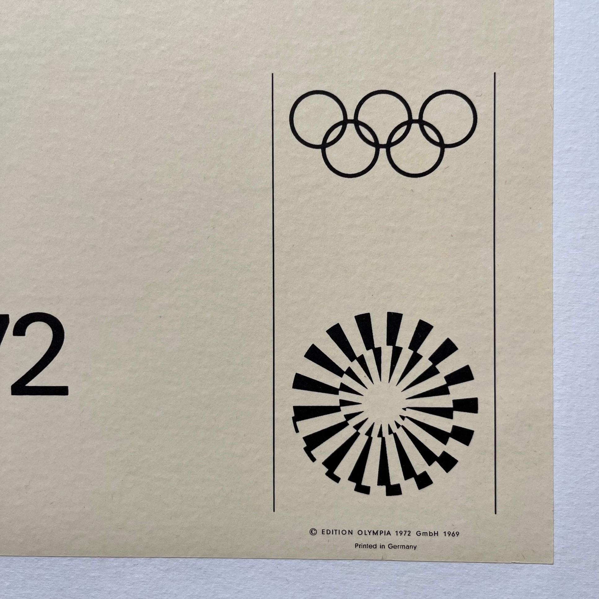 Moderne Affiche olympique d'Oskar Kokoschka de 1972 en vente