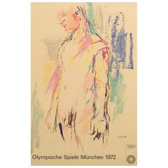 Olympisches Poster von Oskar Kokoschka aus dem Jahr 1972