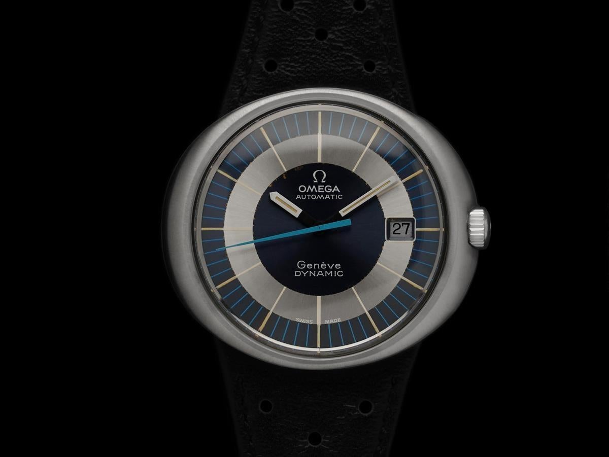 De los hombres 1972 Omega Dynamic Vintage Reloj de pulsera para caballero con fecha - Acero inoxidable en venta