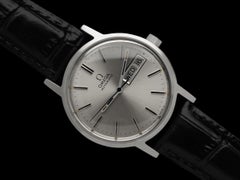 1972 Omega Geneve Vintage Mens Automatic Day Date Watch - Stainless Steel