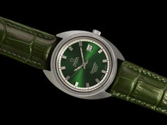 1972 Omega Seamaster Cosmic 2000 Vintage Mens SS Steel Green Watch - Mint