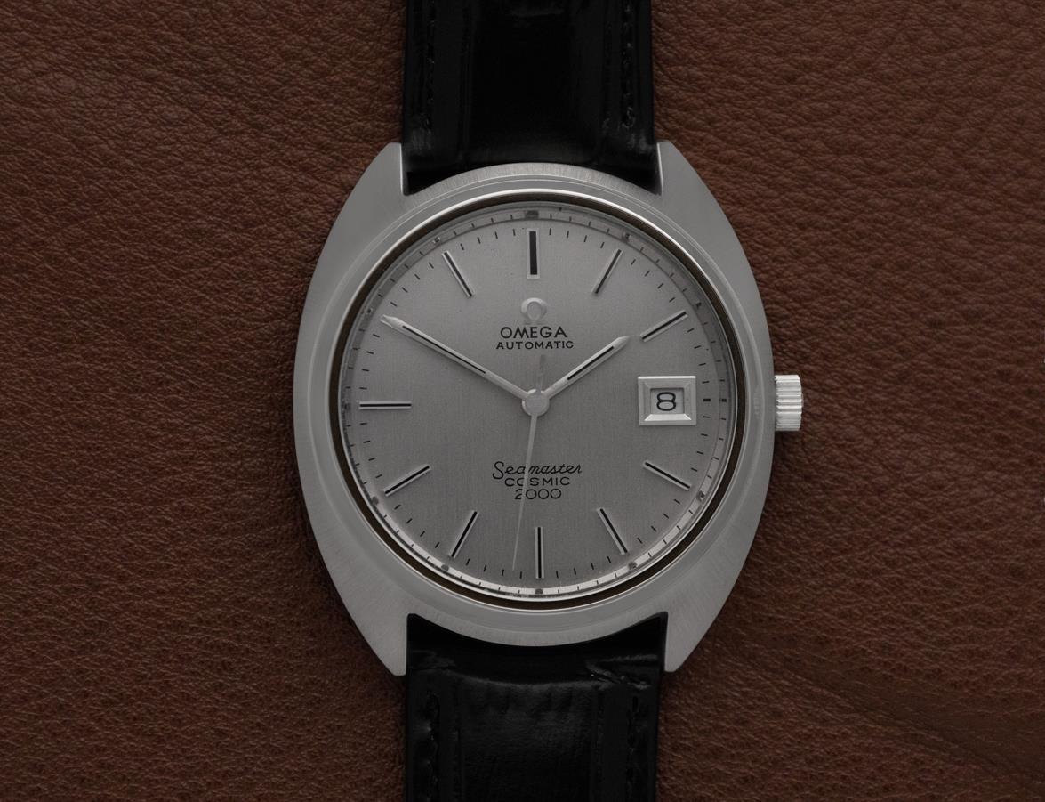 1972 Omega Seamaster Cosmic 2000 Vintage Retro Mens Dive Watch, Date - SS For Sale 4