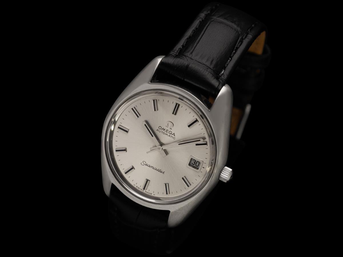 1972 Omega Seamaster Herren Vintage Uhr mit automatischem Uhrwerk, Edelstahl im Zustand „Hervorragend“ im Angebot in Suwanee, GA