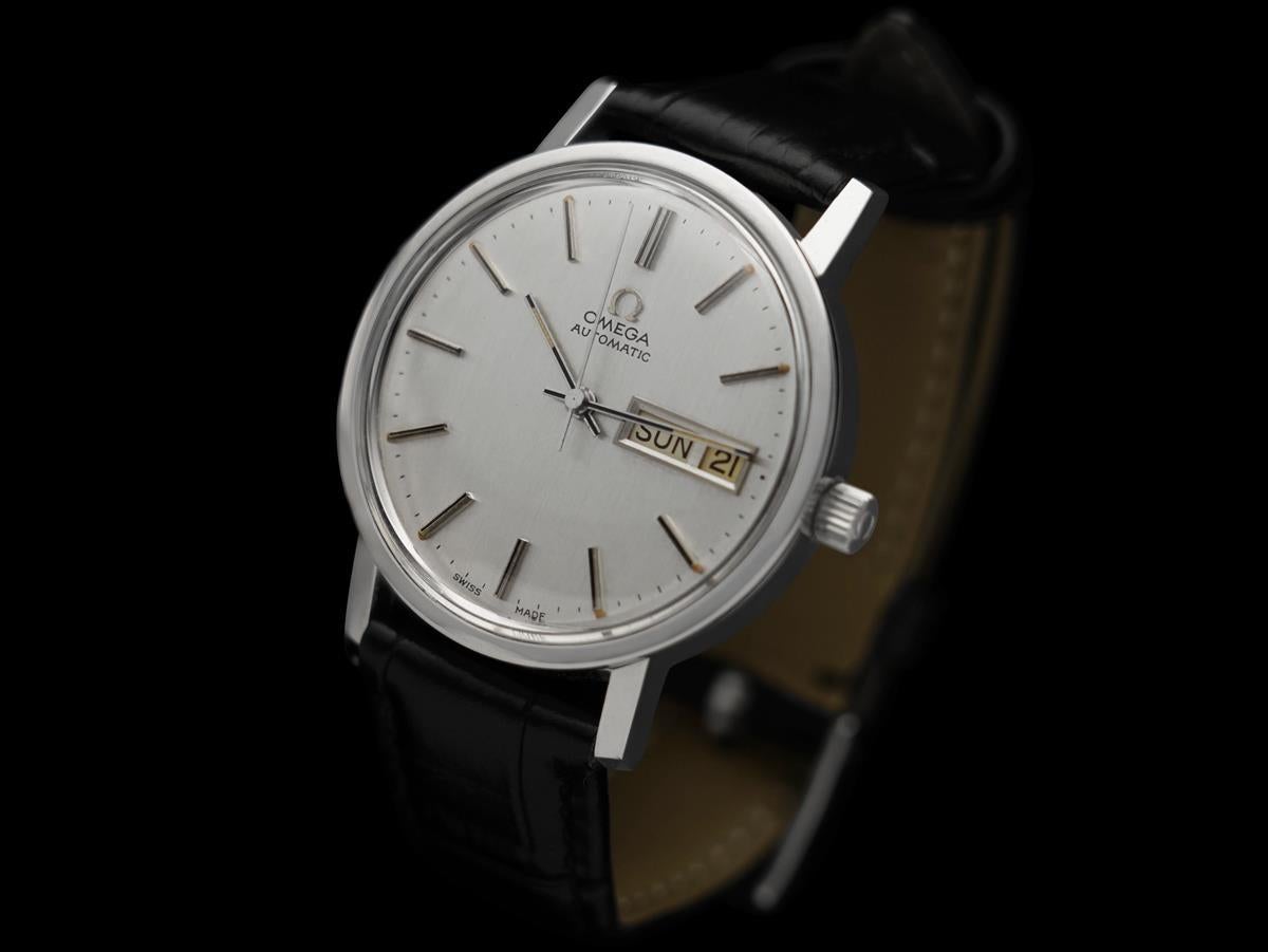 1972 Omega Seamaster Herrenuhr, Automatik, Schnellverstellung Tag & Datum - SS im Zustand „Hervorragend“ im Angebot in Suwanee, GA