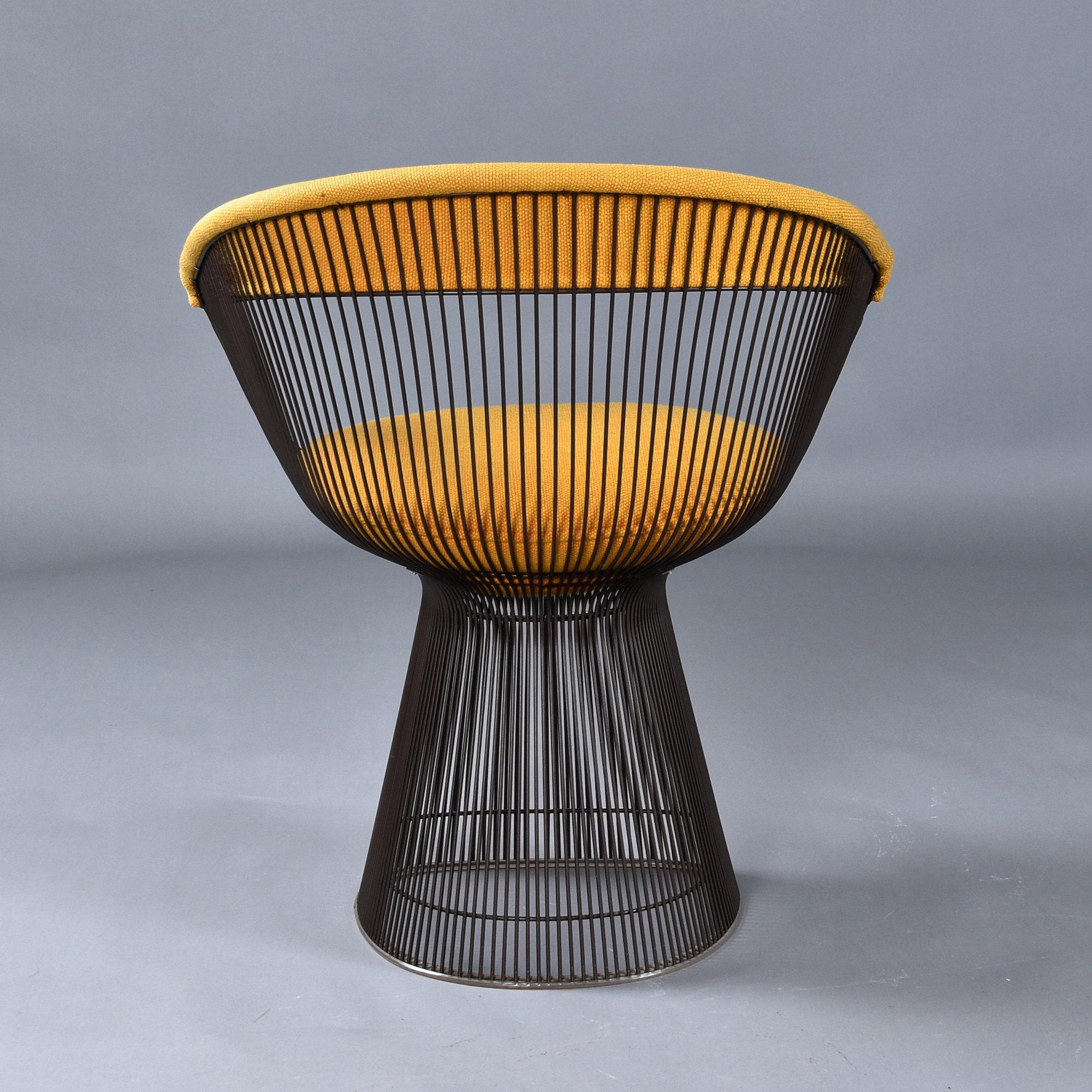 1972 Original Warren Platner para Knoll Sillón amarillo metalizado en venta 4