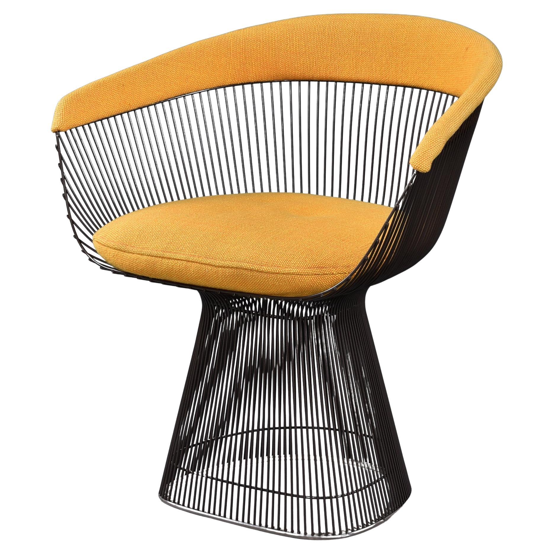 1972 Original Warren Platner para Knoll Sillón amarillo metalizado en venta