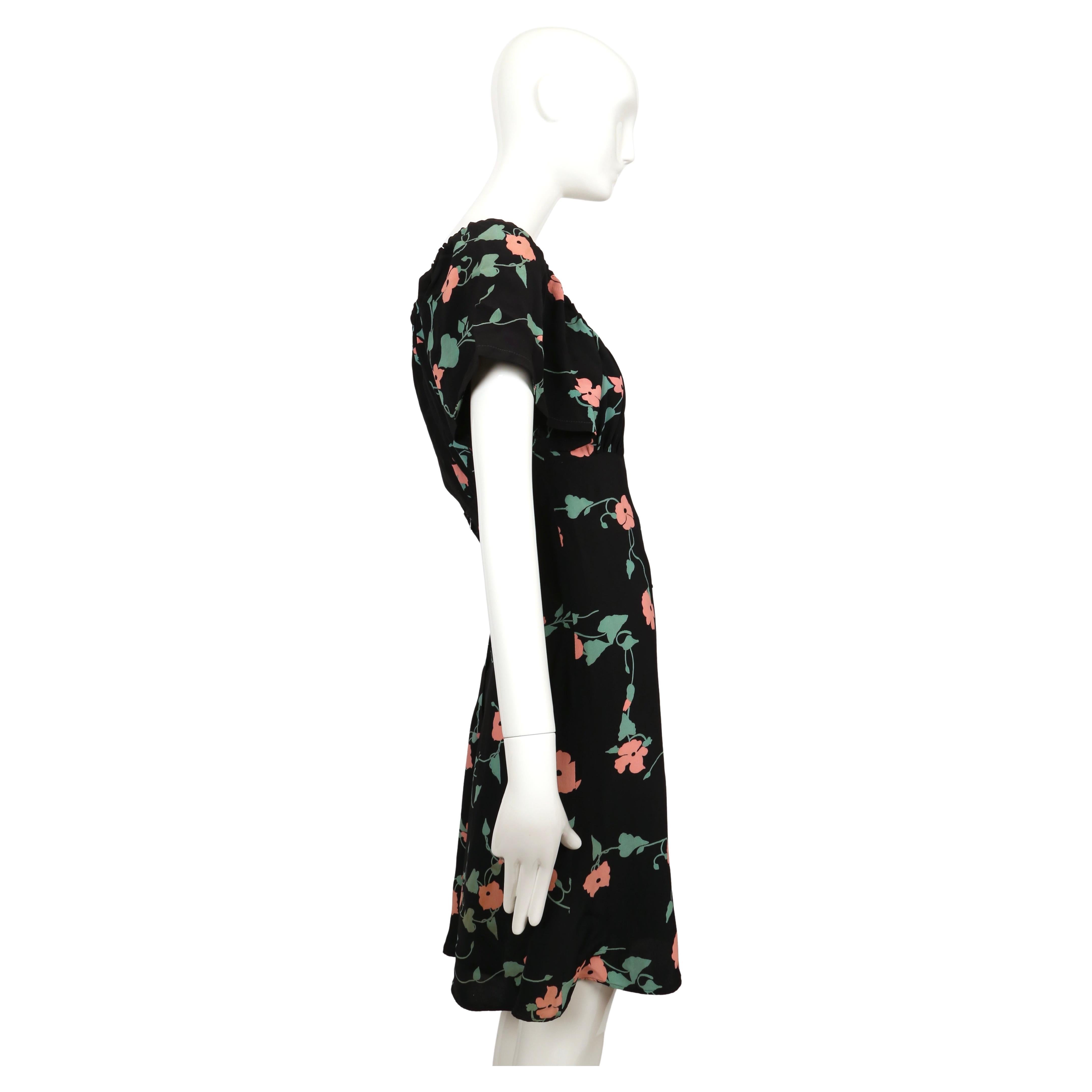 1972 OSSIE CLARK / CELIA BIRTWELL 'BUSY LIZZIE' printed dress In Fair Condition In San Fransisco, CA