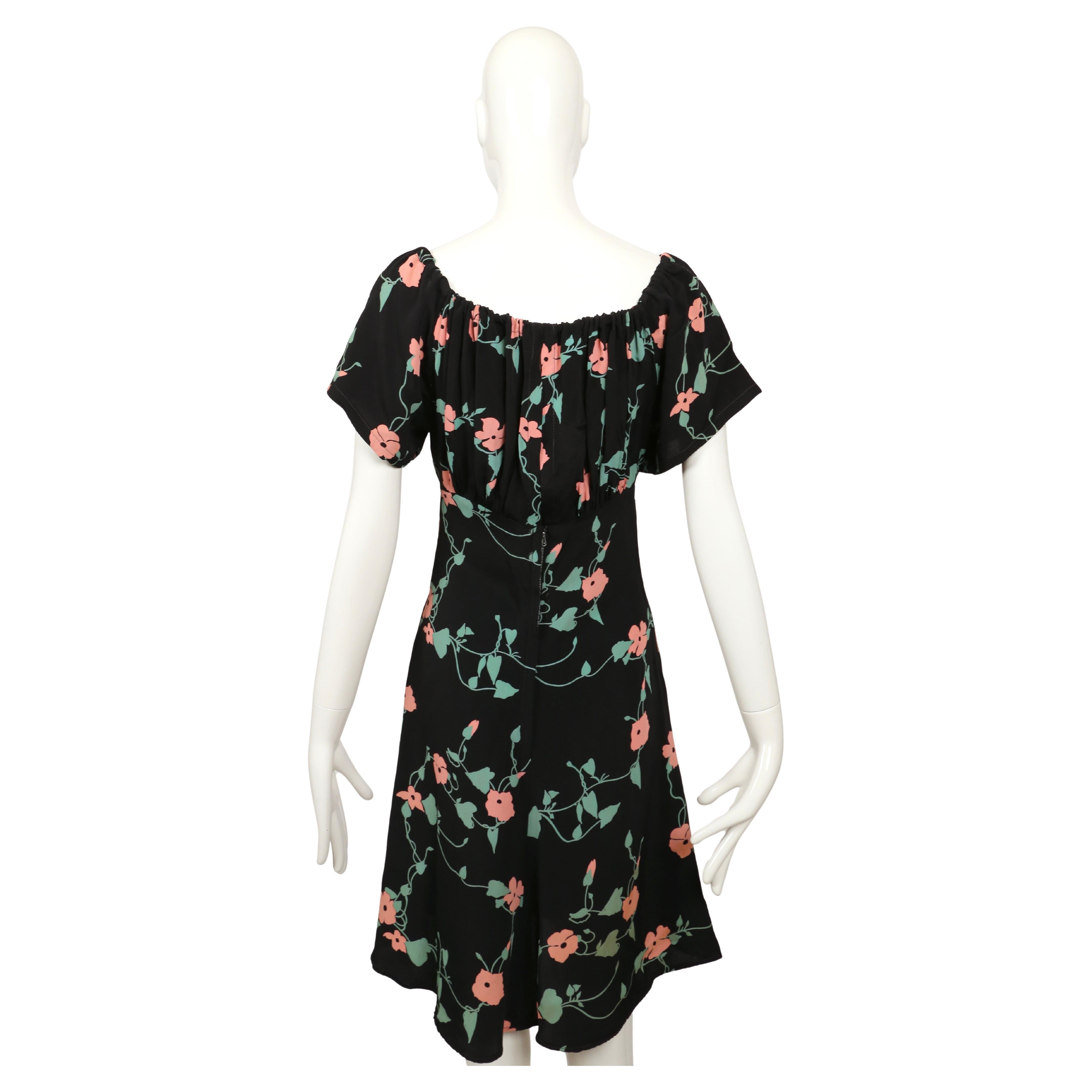 1972 OSSIE CLARK / CELIA BIRTWELL 'BUSY LIZZIE' printed dress 3
