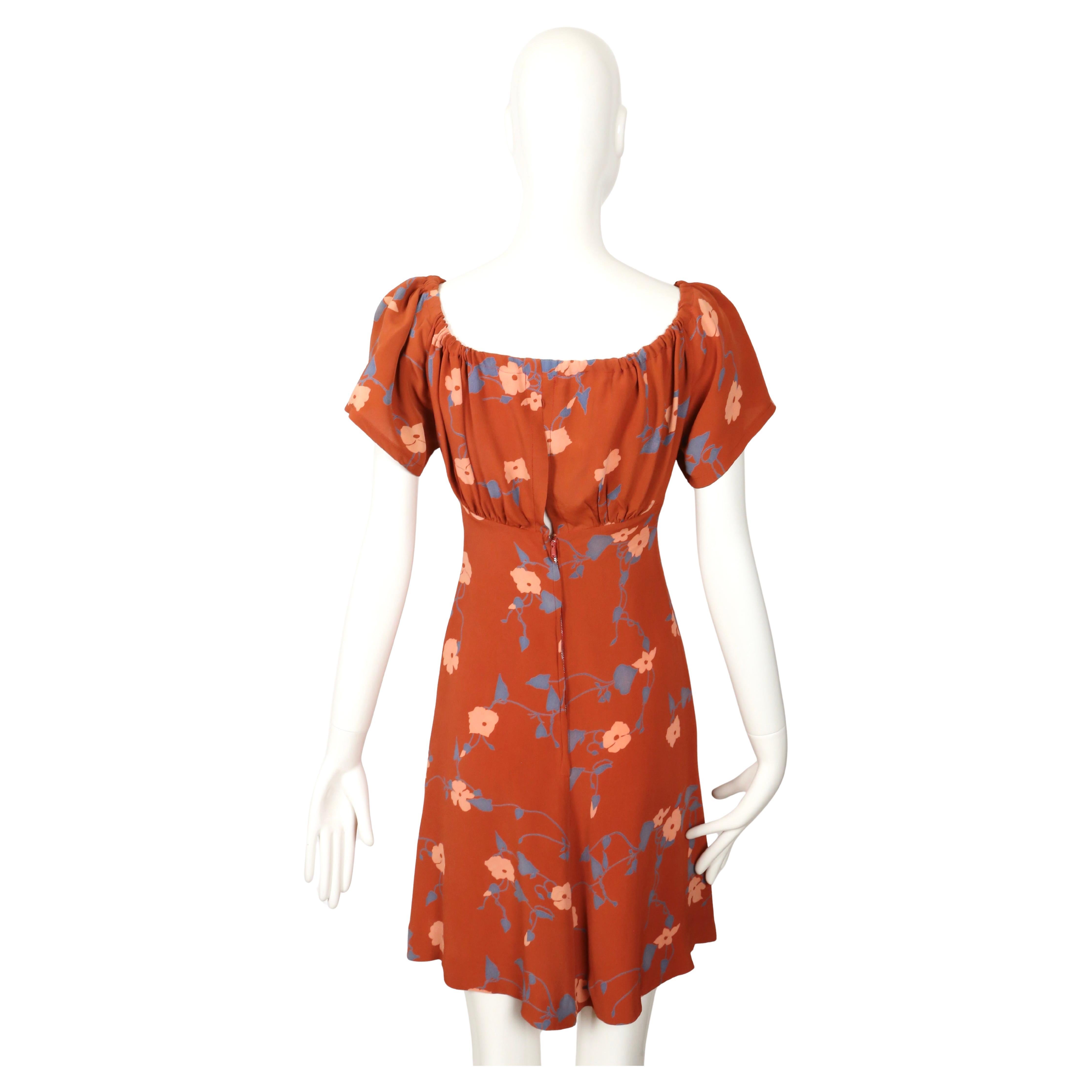 1972 OSSIE CLARK / CELIA BIRTWELL Vestido corto estampado 'BUSY LIZZIE en venta 7