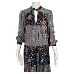1972 OSSIE CLARK dress with CELIA BIRTWELL print