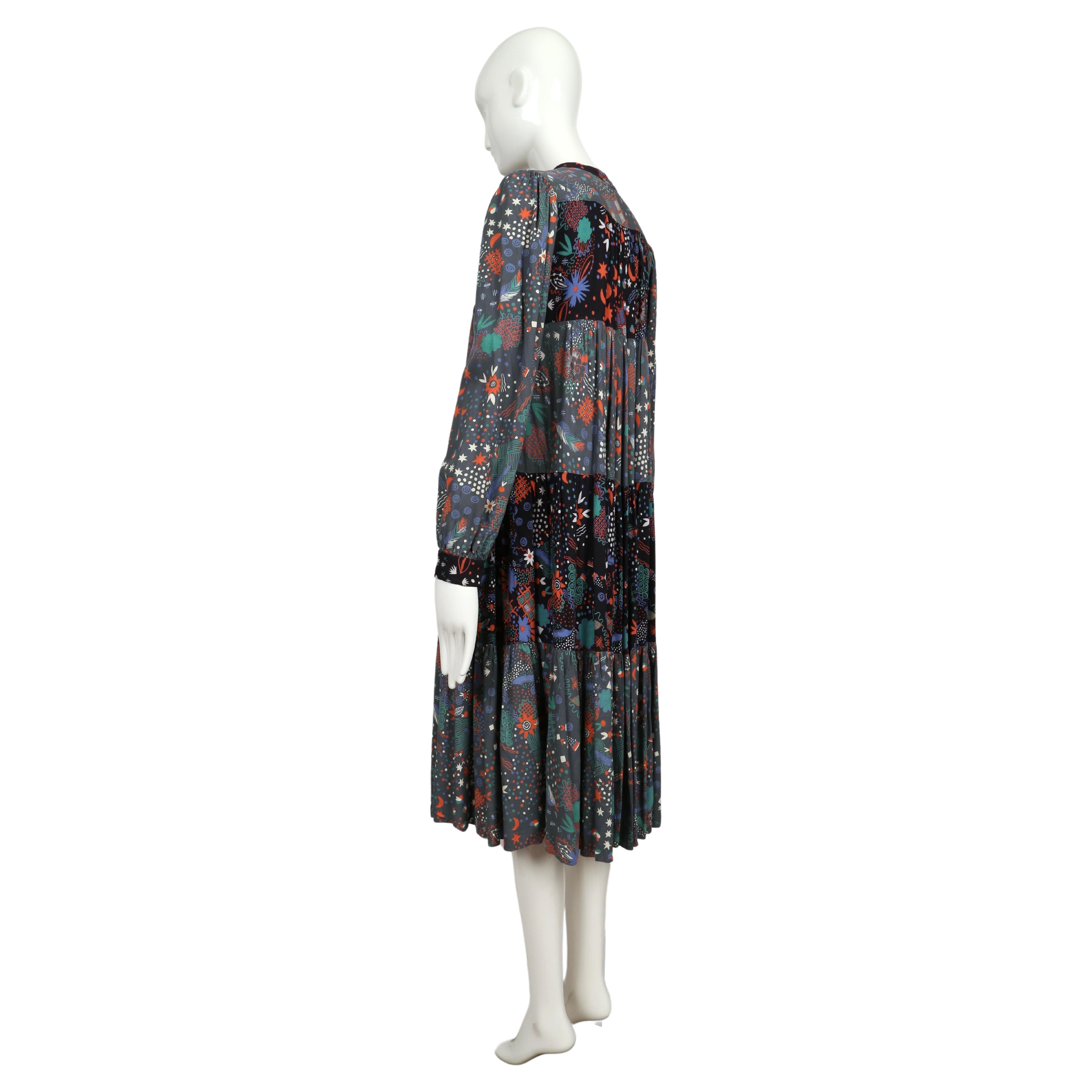 1972 OSSIE CLARK Kleid mit CELIA BIRTWELL Druck für Damen oder Herren im Angebot