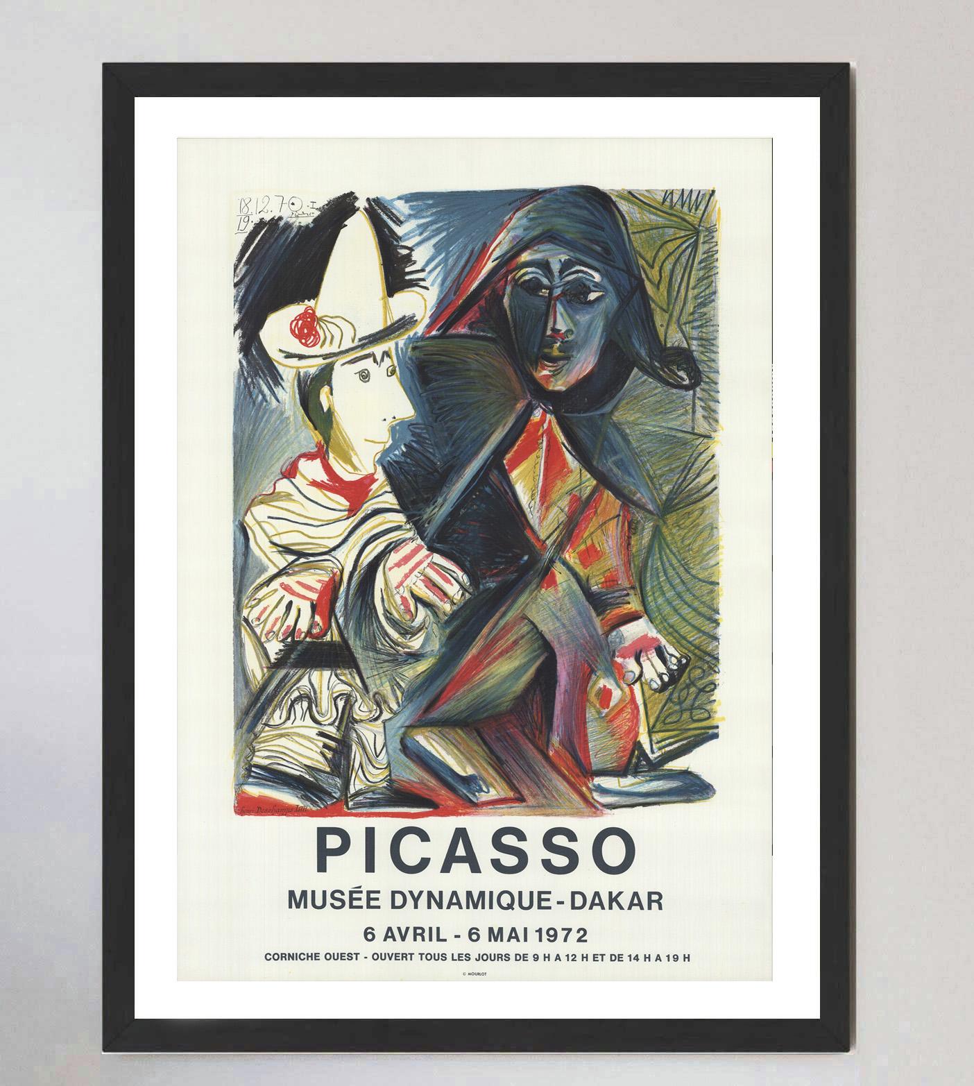 1972 Pablo Picasso - Musee Dynamique - Dakar Original Vintage Poster In Good Condition For Sale In Winchester, GB