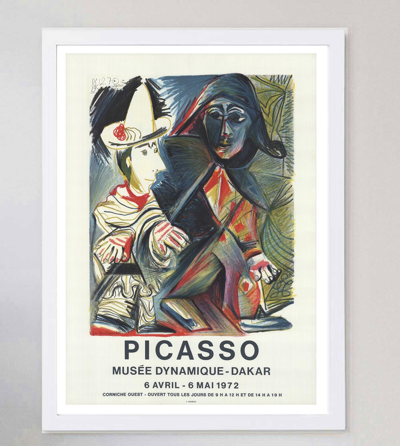 Late 20th Century 1972 Pablo Picasso - Musee Dynamique - Dakar Original Vintage Poster For Sale