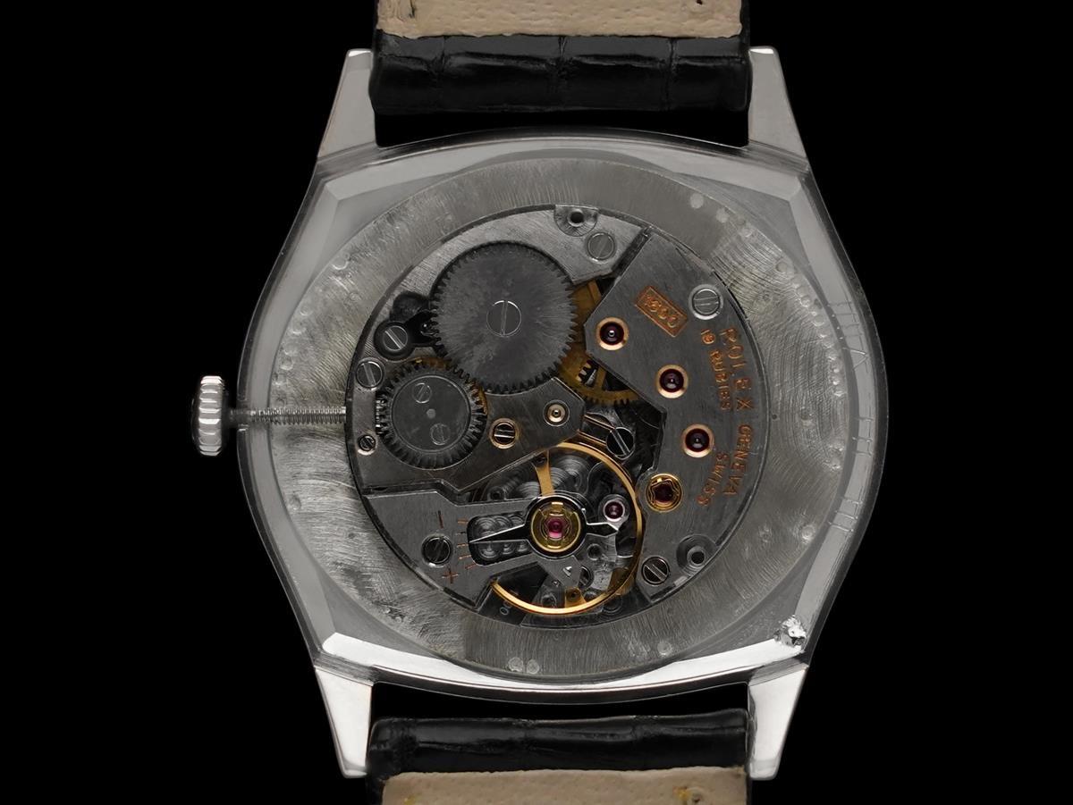 1972 Rolex Cellini Vintage Mens Handwound Ref. 3806 TV Watch - 18K White Gold For Sale 3