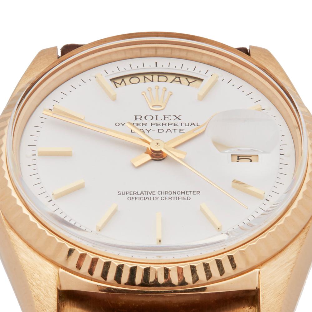 1972 Rolex Day-Date Yellow Gold 1803 Wristwatch In Excellent Condition In Bishops Stortford, Hertfordshire