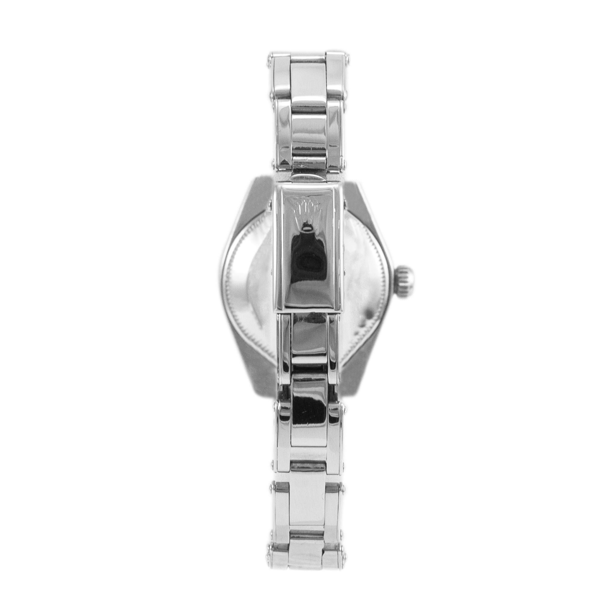 1972 Rolex Lady Datejust 26MM 6916 Diamond Dial & Bezel Stainless Steel Watch In Excellent Condition In Houston, TX