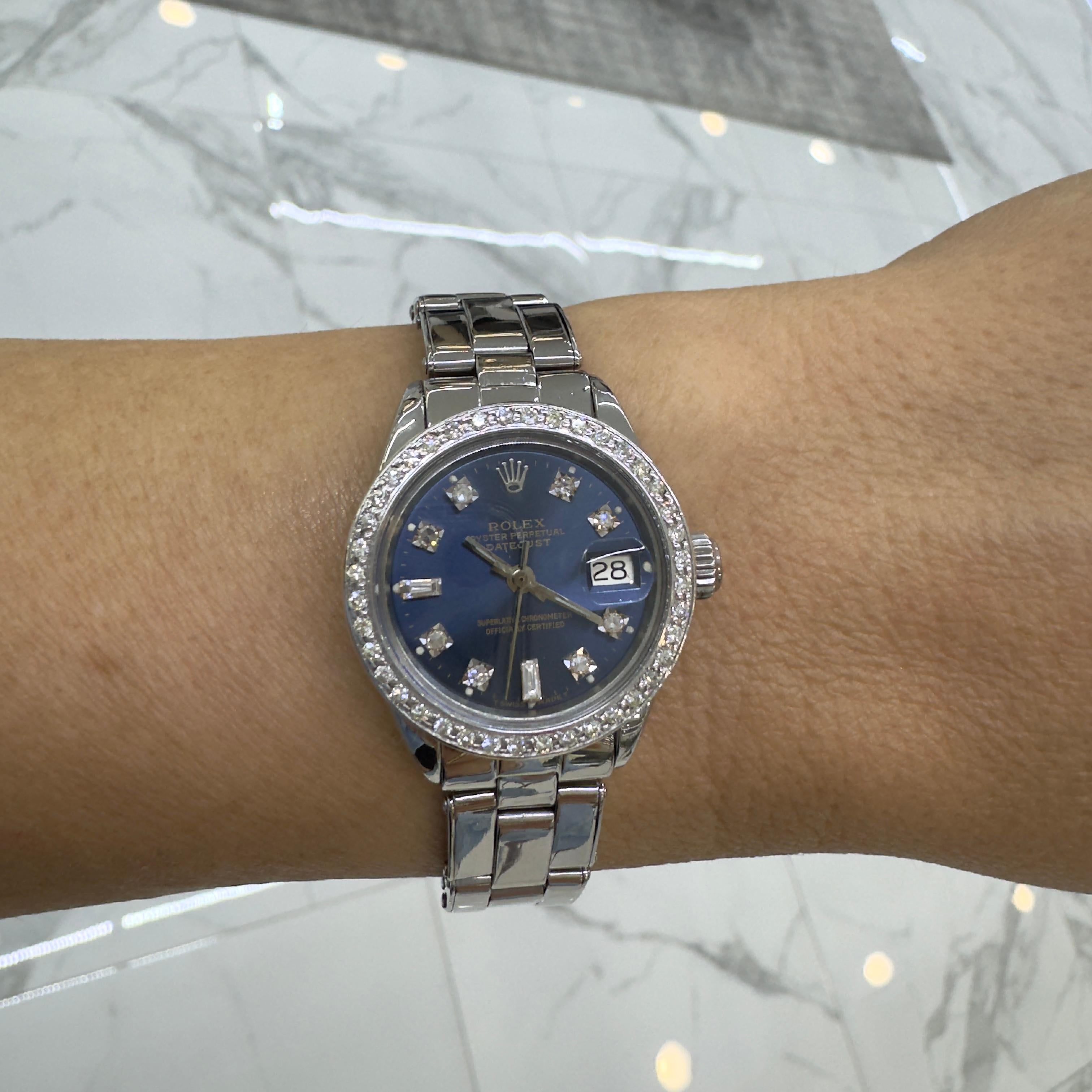 1972 Rolex Lady Datejust 26MM 6916 Diamond Dial & Bezel Stainless Steel Watch 4