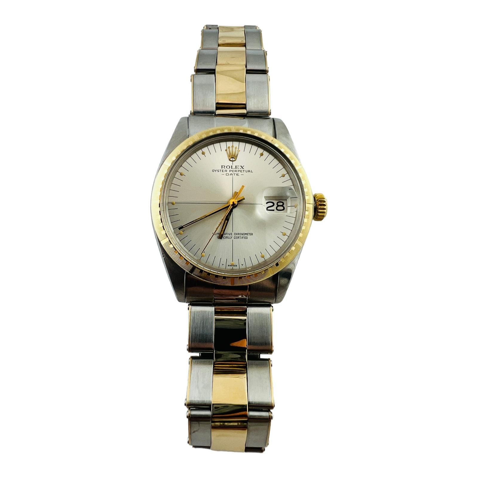1972 Rolex Zephyr 1512 Men's Watch Steel 14K Yellow Gold #15772 2