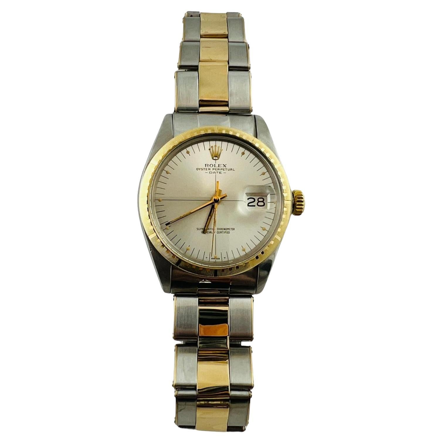 1972 Rolex Zephyr 1512 Men's Watch Steel 14K Yellow Gold #15772