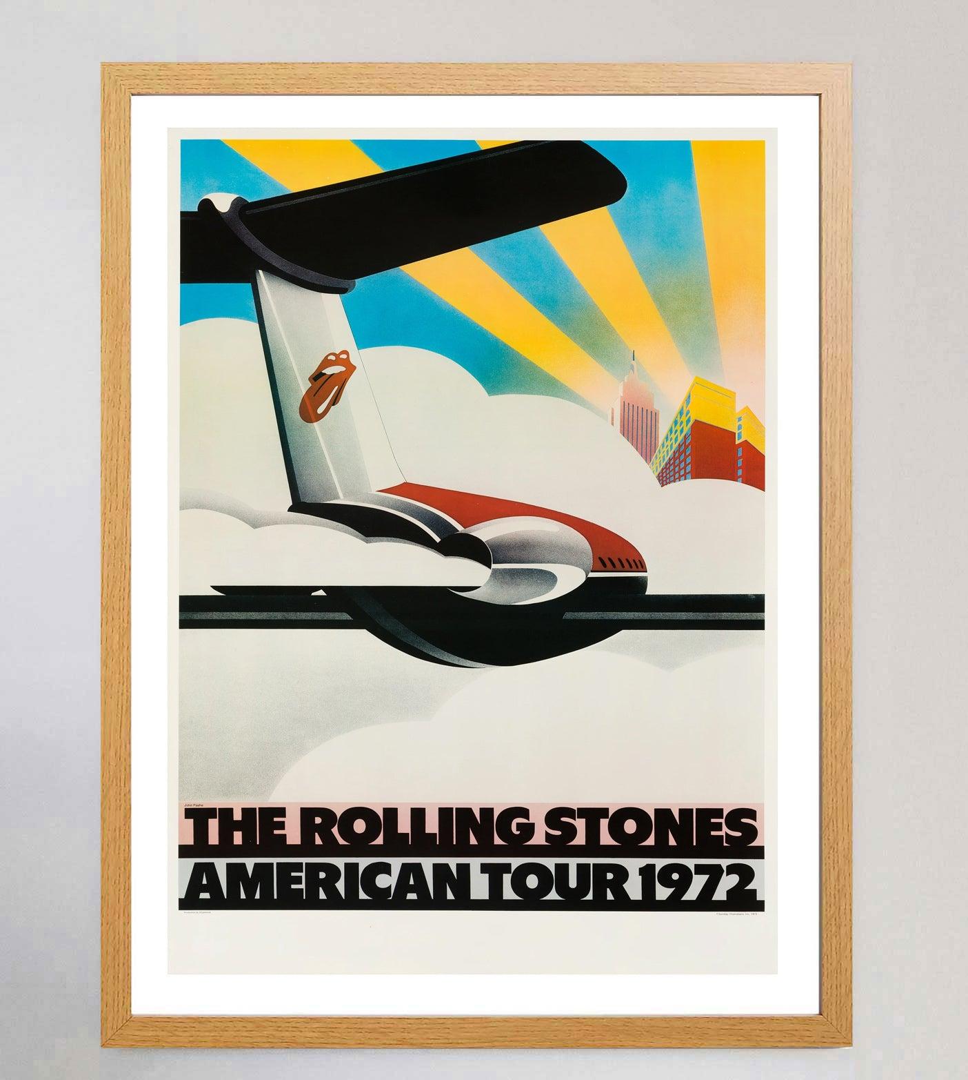 1972 Rolling Stones, American Tour 1972 Original Vintage Poster In Good Condition In Winchester, GB