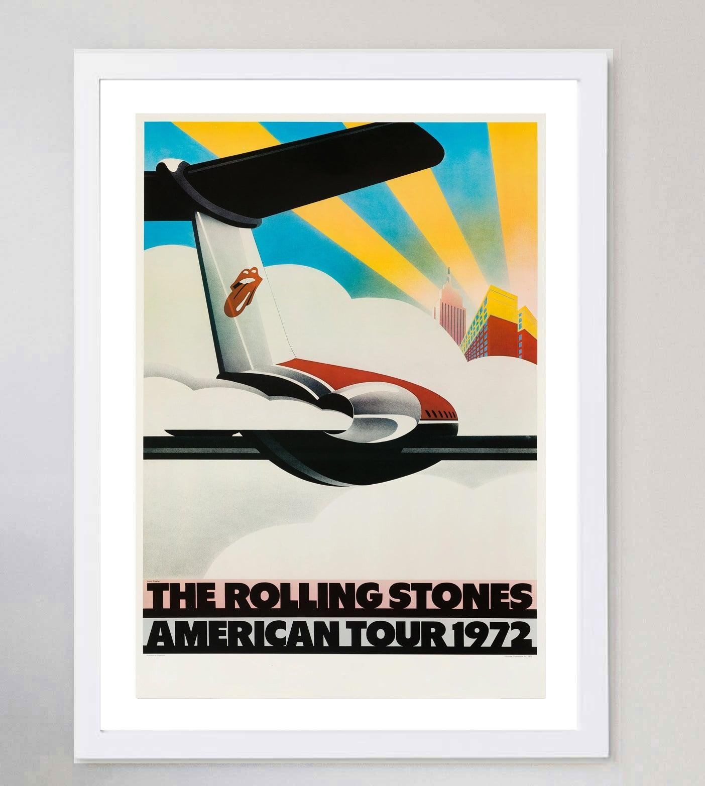 Late 20th Century 1972 Rolling Stones, American Tour 1972 Original Vintage Poster