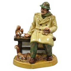 1972 Royal Doulton Lunchtime Figurine NH 2485 Old Man Feeding Squirrels