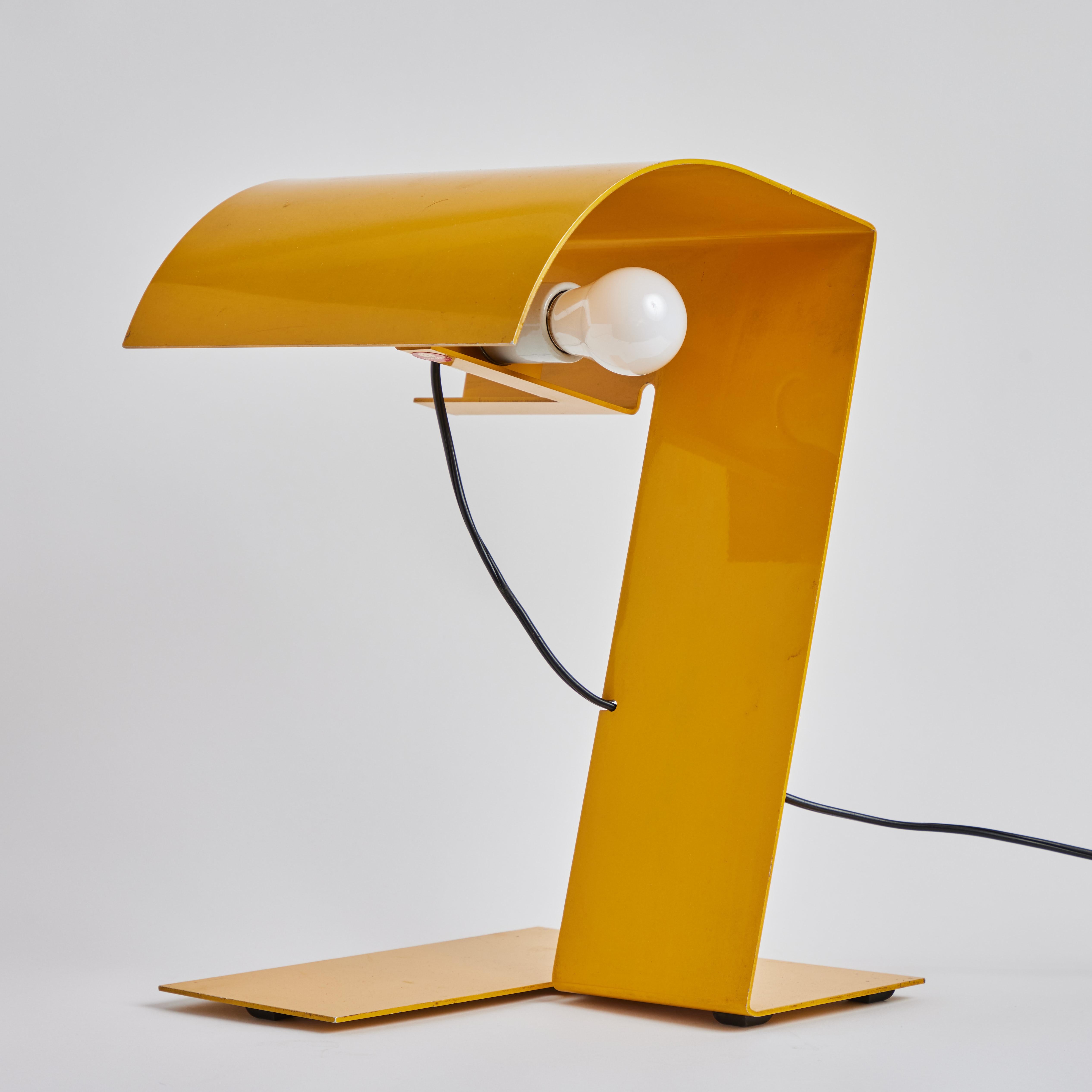 1972 Stilnovo 'Blitz' Table Lamp in Yellow by Trabucco, Vecchi & Volpi For Sale 3