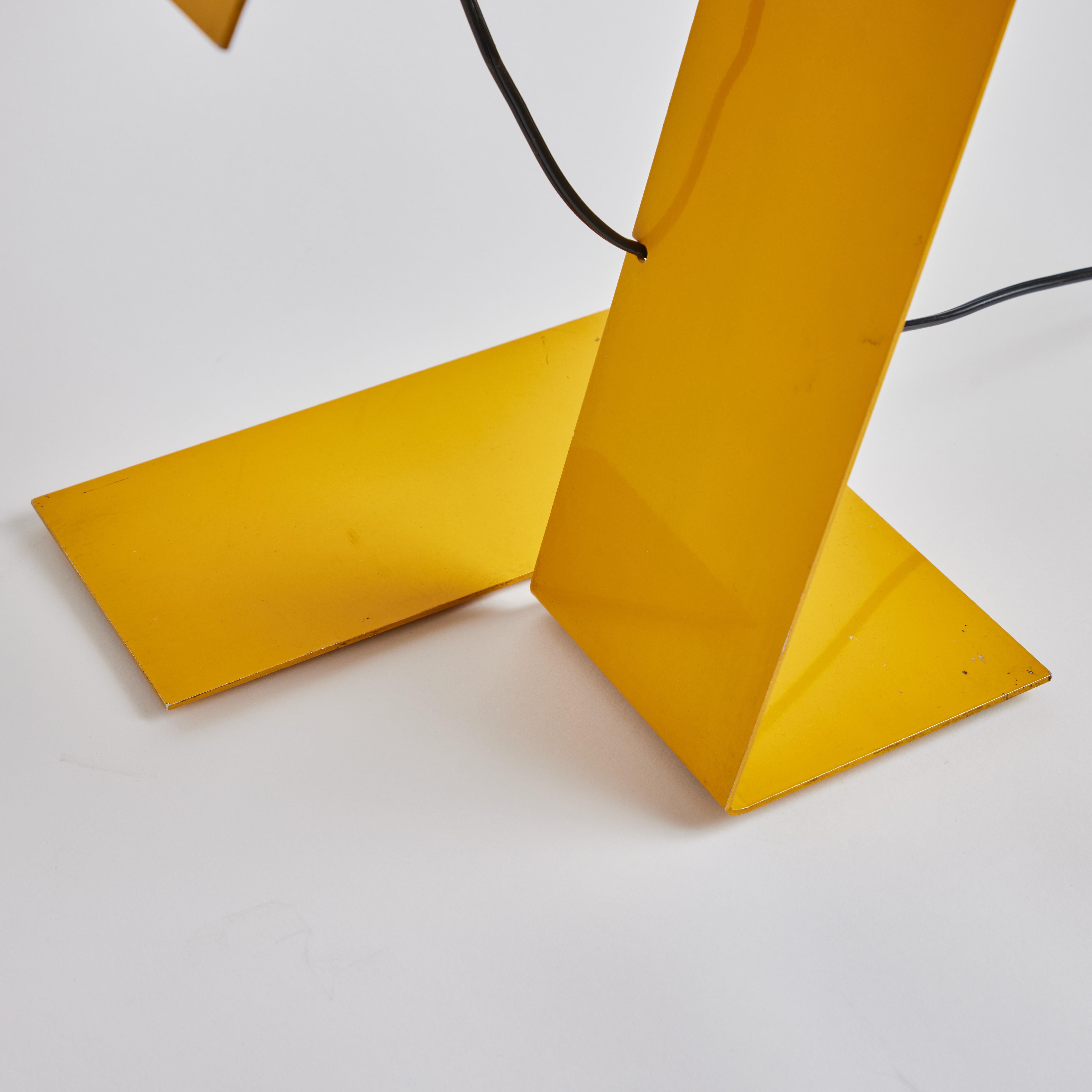 1972 Stilnovo 'Blitz' Table Lamp in Yellow by Trabucco, Vecchi & Volpi For Sale 5