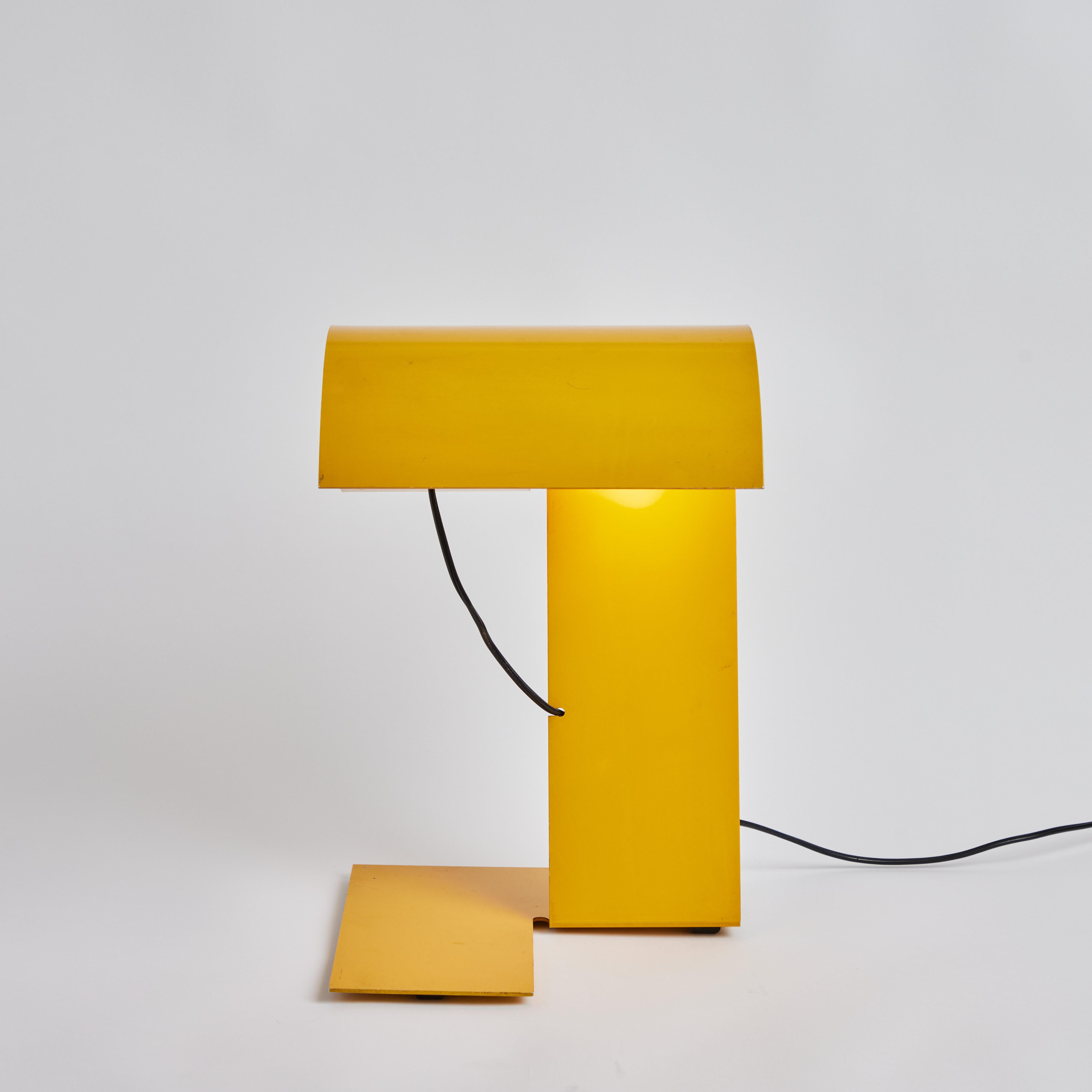 Italian 1972 Stilnovo 'Blitz' Table Lamp in Yellow by Trabucco, Vecchi & Volpi For Sale