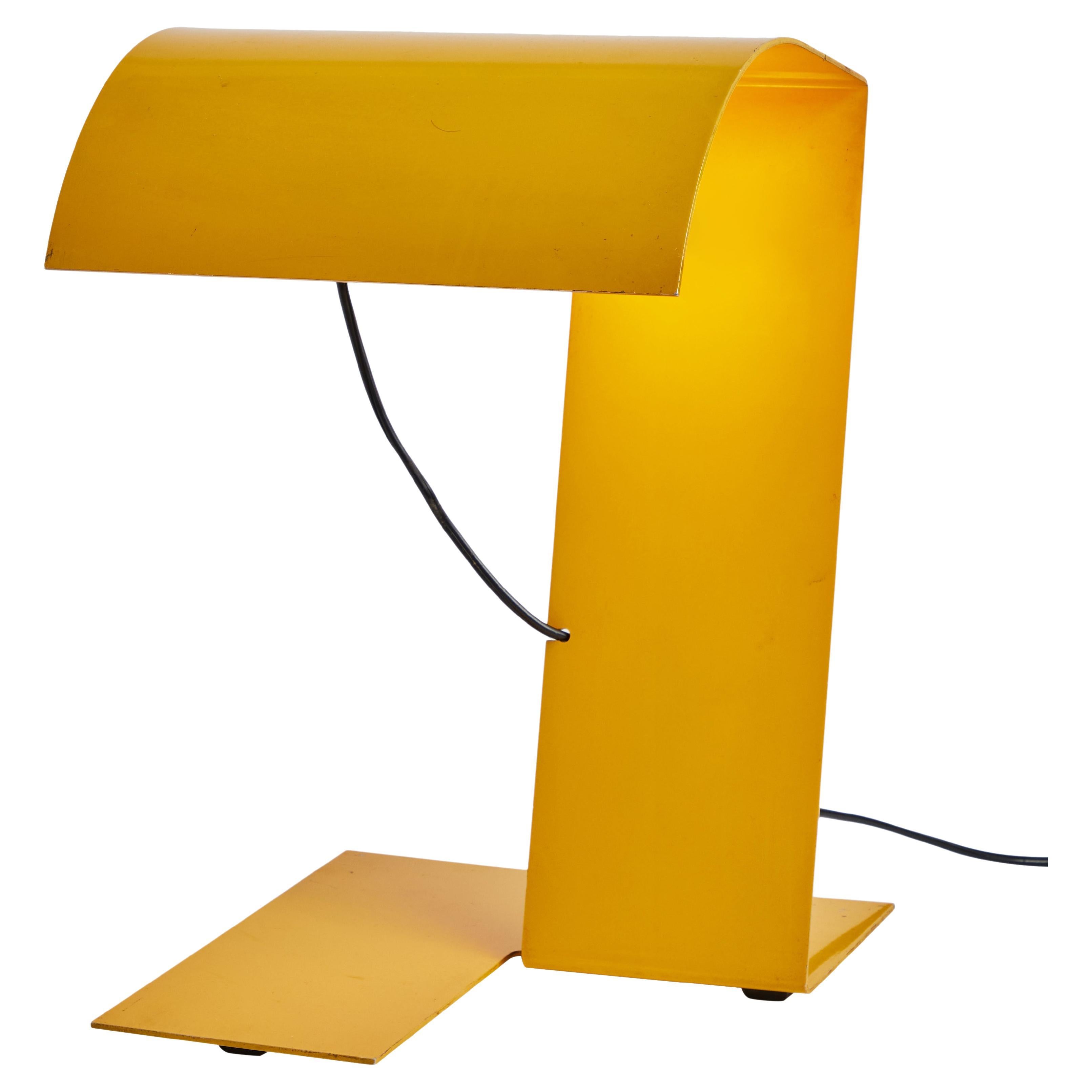 1972 Stilnovo 'Blitz' Table Lamp in Yellow by Trabucco, Vecchi & Volpi For Sale