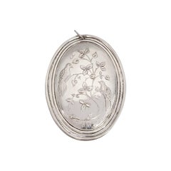 1972 Towle Sterling Silver 12 Days of Christmas 2 Turtle Doves Ornament #15649