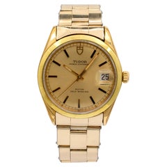 1972 Vintage Tudor Prince Oysterdate 7996/1 34MM Steel 14K Gold Filled Watch