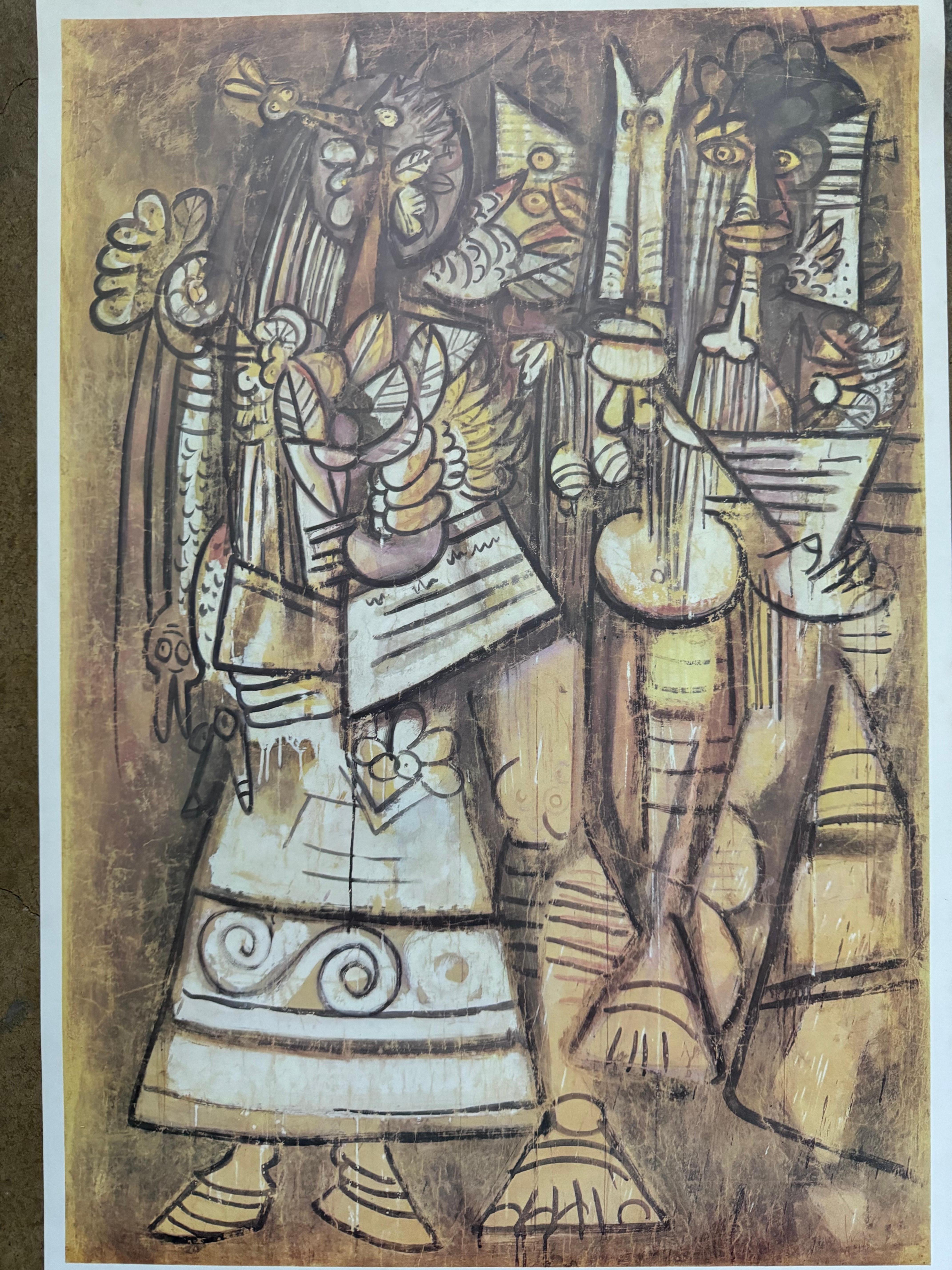 En venta Precioso grabado de Wifredo Lam (1972) - Anuncio de exposición de la Galería Albert Loeb

Mejora tu colección de arte con este impresionante grabado del aclamado artista surrealista cubano Wifredo Lam (1902-1982). Esta pieza, realizada en
