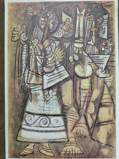 1972 Wifredo Lamb "Galerie Albert Loeb" Esposizione di Parigi Stampa