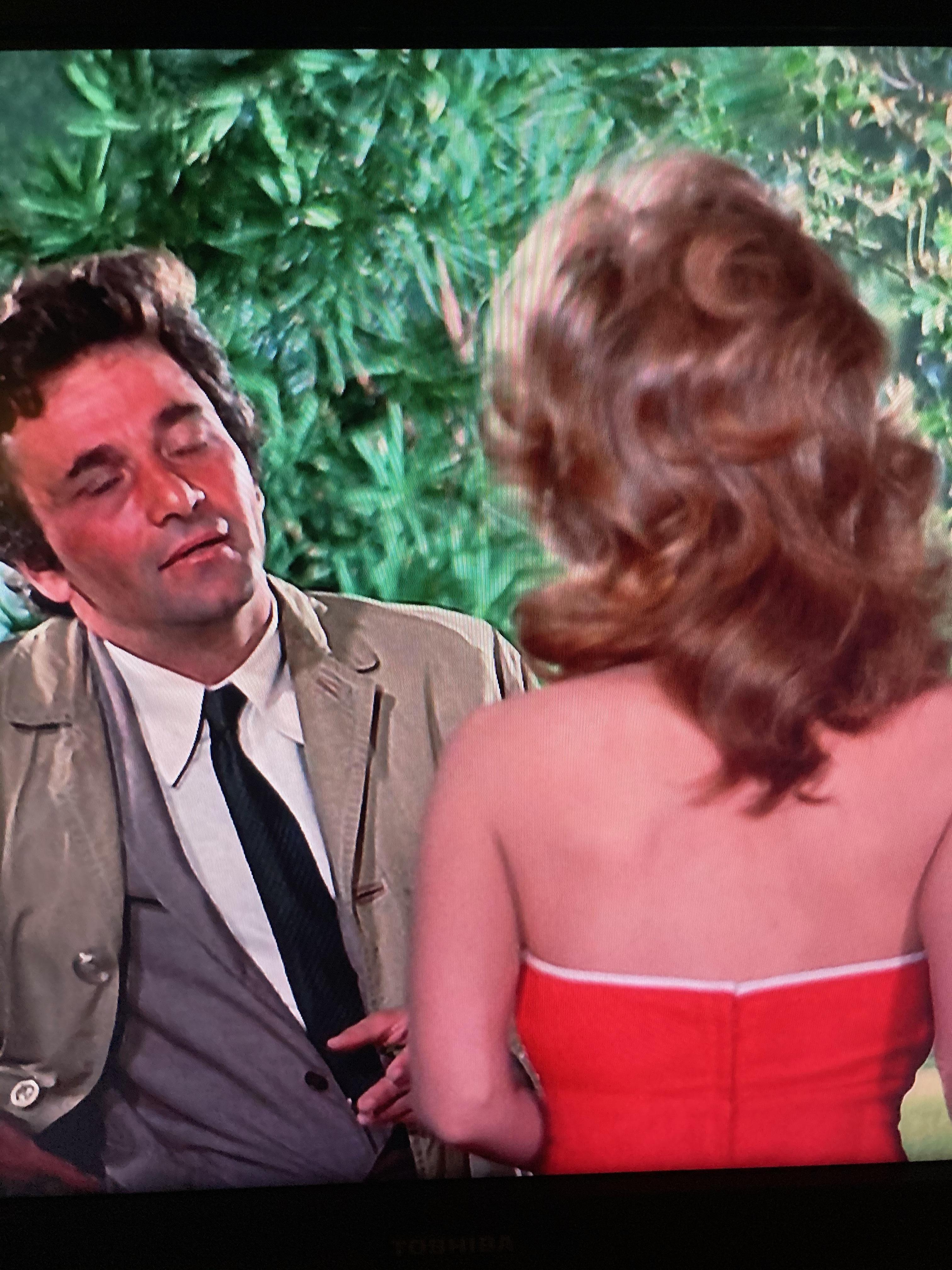 Robe en coton violet Columbo The Greenhouse Jungle Season 2 d'Elliette Lewis des années 1972 en vente 2