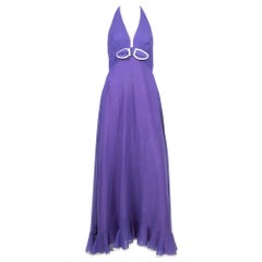 1972 Elliette Lewis Purple Cotton Dress Columbo Season 2