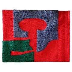 Tapisserie murale monumentale S. Series n°43 Harry Hilson 100 % laine vierge, 1973 5'x8'